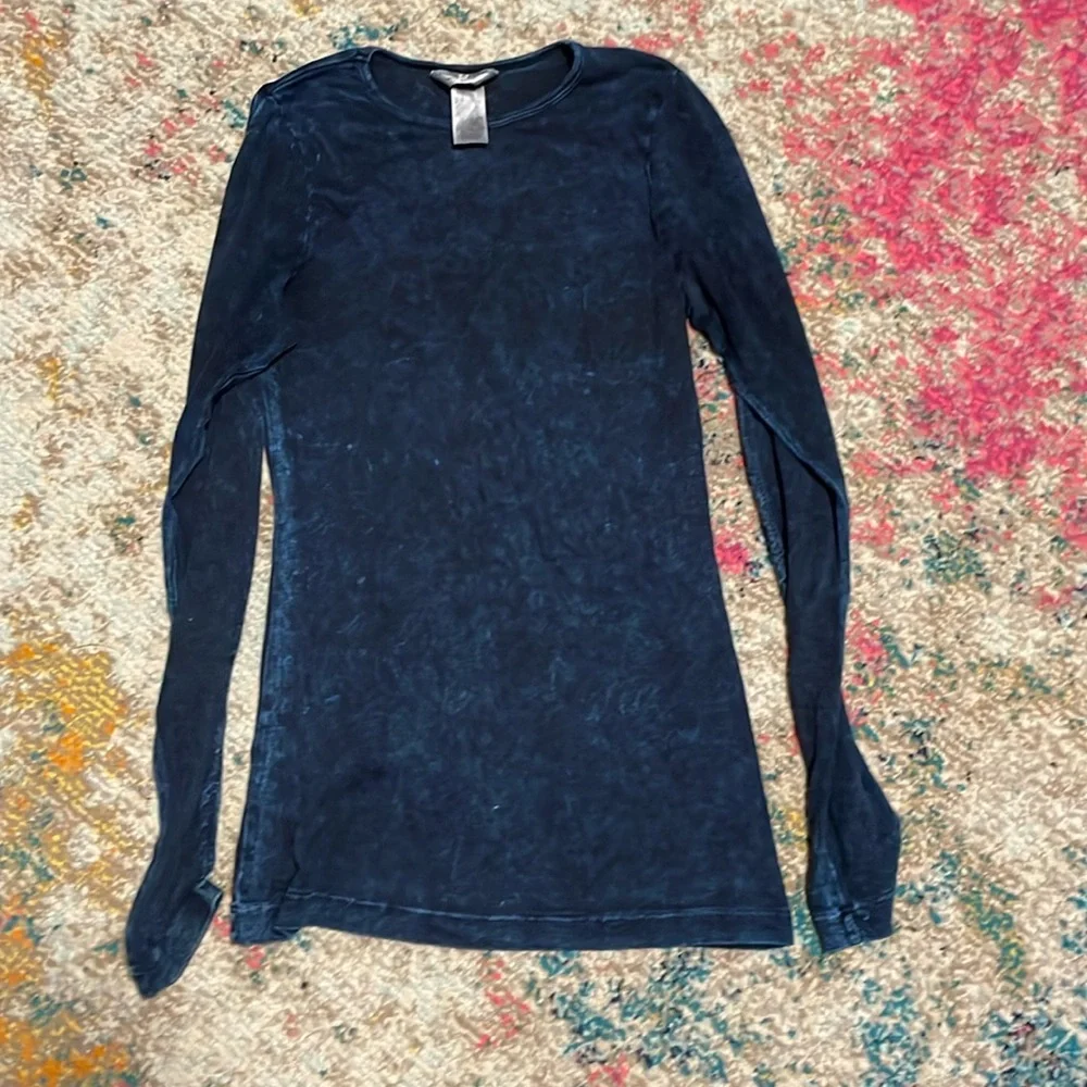 Hard Tail Blue Long Sleeve Top - Picture 5 of 6